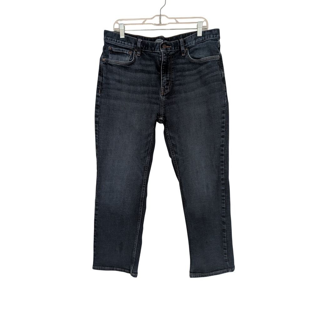 Old Navy Men's 35 x27 Loose Built-In Flex Tough Dark Wash Jeans Mens